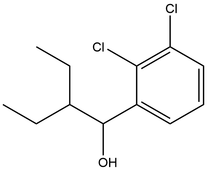 2,3-Dichloro-α-(1-ethylpropyl)benzenemethanol Structure