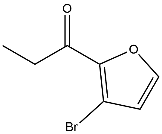 1-(3-Bromo-2-furanyl)-1-propanone Structure