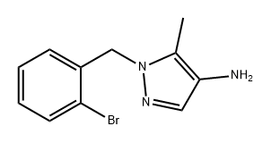 1H-Pyrazol-4-amine, 1-[(2-bromophenyl)methyl]-5-methyl- Structure