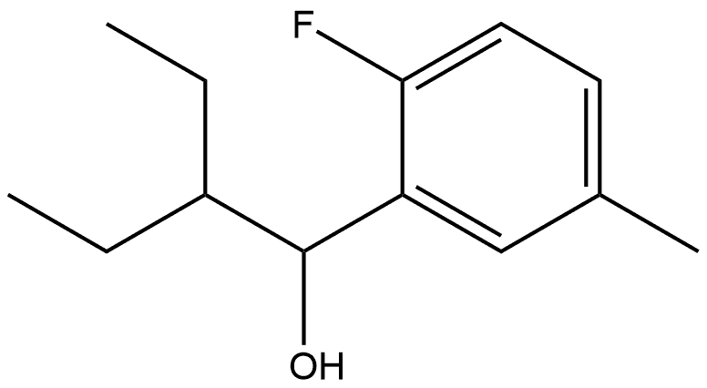 α-(1-Ethylpropyl)-2-fluoro-5-methylbenzenemethanol Structure