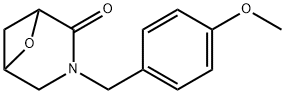 6-Oxa-3-azabicyclo[3.1.1]heptan-2-one, 3-[(4-methoxyphenyl)methyl]- 구조식 이미지