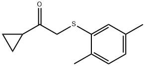 Ethanone, 1-cyclopropyl-2-[(2,5-dimethylphenyl)thio]- Structure