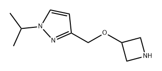 1H-Pyrazole, 3-[(3-azetidinyloxy)methyl]-1-(1-methylethyl)- Structure