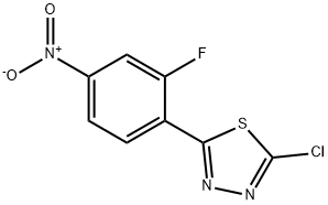 1,3,4-Thiadiazole, 2-chloro-5-(2-fluoro-4-nitrophenyl)- Structure