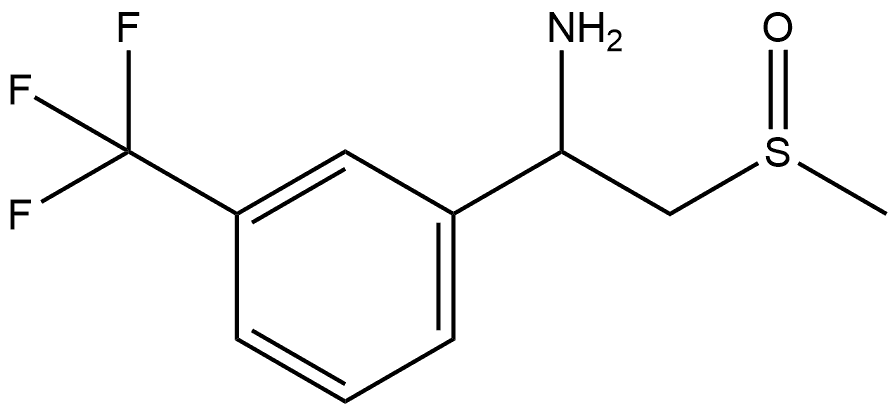 α-[(Methylsulfinyl)methyl]-3-(trifluoromethyl)benzenemethanamine Structure