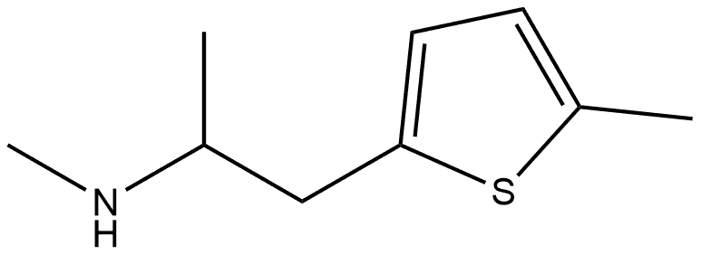 2-Thiopheneethanamine, N,α,5-trimethyl- Structure