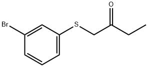 2-Butanone, 1-[(3-bromophenyl)thio]- Structure