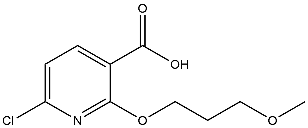 6-Chloro-2-(3-methoxypropoxy)-3-pyridinecarboxylic acid Structure