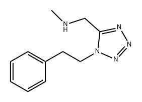 1H-Tetrazole-5-methanamine, N-methyl-1-(2-phenylethyl)- Structure