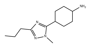 Cyclohexanamine, 4-(1-methyl-3-propyl-1H-1,2,4-triazol-5-yl)- 구조식 이미지