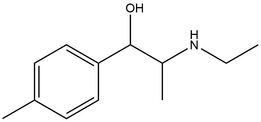 4-Methyl-N-ethyl norephedrine hydrochloride salt Structure