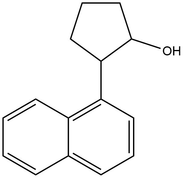 2-(1-Naphthalenyl)cyclopentanol Structure