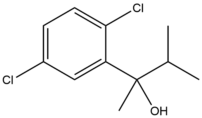 2,5-Dichloro-α-methyl-α-(1-methylethyl)benzenemethanol Structure