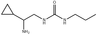 Urea, N-(2-amino-2-cyclopropylethyl)-N'-propyl- Structure