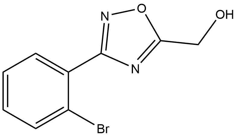 3-(2-Bromophenyl)-1,2,4-oxadiazol-5-yl]methanol Structure