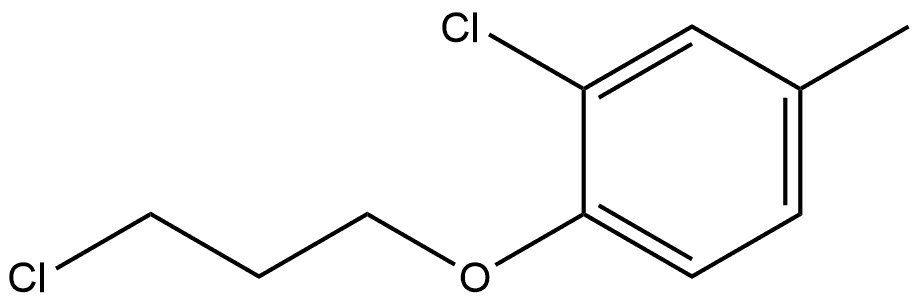 2-Chloro-1-(3-chloropropoxy)-4-methylbenzene Structure