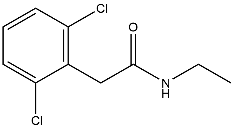 2,6-Dichloro-N-ethylbenzeneacetamide Structure