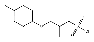 1-Propanesulfonyl chloride, 2-methyl-3-[(4-methylcyclohexyl)oxy]- Structure