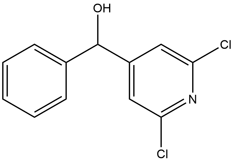 2,6-Dichloro-α-phenyl-4-pyridinemethanol Structure