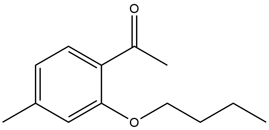 1-(2-Butoxy-4-methylphenyl)ethanone Structure