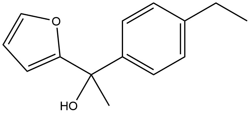 1-(4-ethylphenyl)-1-(furan-2-yl)ethanol Structure