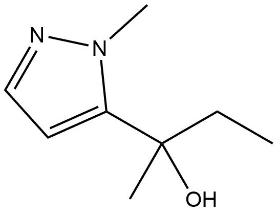 α-Ethyl-α,1-dimethyl-1H-pyrazole-5-methanol Structure