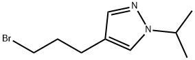 1H-Pyrazole, 4-(3-bromopropyl)-1-(1-methylethyl)- Structure