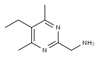 2-Pyrimidinemethanamine, 5-ethyl-4,6-dimethyl- Structure