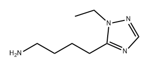 1H-1,2,4-Triazole-5-butanamine, 1-ethyl- 구조식 이미지