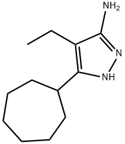 1H-Pyrazol-3-amine, 5-cycloheptyl-4-ethyl- Structure