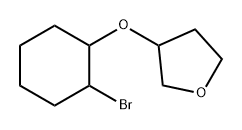 Furan, 3-[(2-bromocyclohexyl)oxy]tetrahydro- Structure