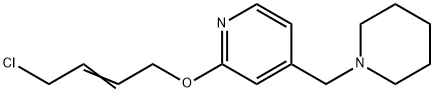 2-[(4-Chloro-2-buten-1-yl)oxy]-4-(1-piperidinylmethyl)pyridine Structure