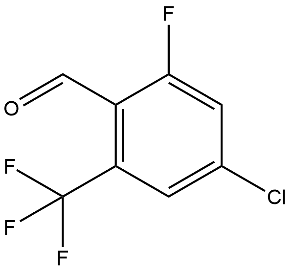 4-Chloro-2-fluoro-6-(trifluoromethyl)benzaldehyde Structure