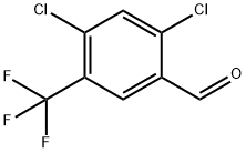 Benzaldehyde, 2,4-dichloro-5-(trifluoromethyl)- Structure