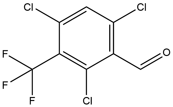 2,4,6-Trichloro-3-(trifluoromethyl)benzaldehyde Structure