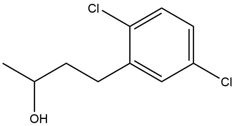 Benzenepropanol, 2,5-dichloro-α-methyl- Structure