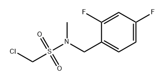 Methanesulfonamide, 1-chloro-N-[(2,4-difluorophenyl)methyl]-N-methyl- Structure
