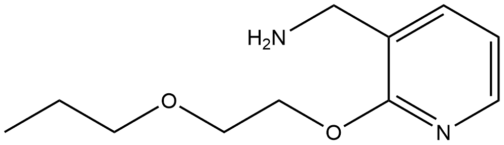 2-(2-Propoxyethoxy)-3-pyridinemethanamine Structure