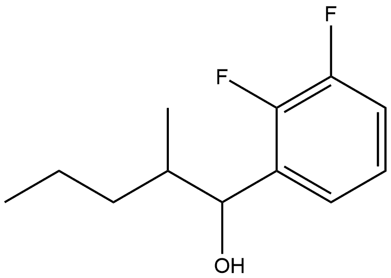 2,3-Difluoro-α-(1-methylbutyl)benzenemethanol Structure