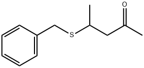 2-Pentanone, 4-[(phenylmethyl)thio]- Structure