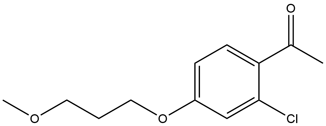 1-[2-Chloro-4-(3-methoxypropoxy)phenyl]ethanone Structure