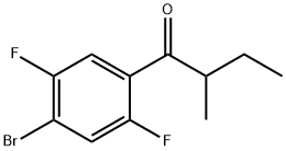 1-(4-bromo-2,5-difluorophenyl)-2-methylbutan-1-one Structure