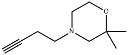 Morpholine, 4-(3-butyn-1-yl)-2,2-dimethyl- 구조식 이미지