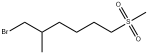 Hexane, 1-bromo-2-methyl-6-(methylsulfonyl)- 구조식 이미지