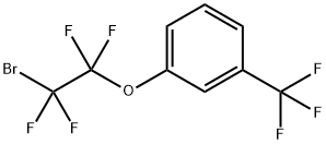 Benzene, 1-(2-bromo-1,1,2,2-tetrafluoroethoxy)-3-(trifluoromethyl)- Structure