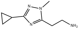 1H-1,2,4-Triazole-5-ethanamine, 3-cyclopropyl-1-methyl- Structure