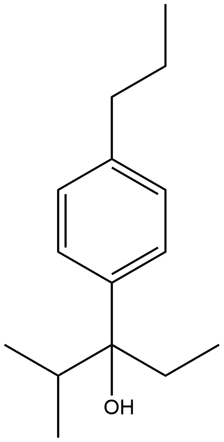 α-Ethyl-α-(1-methylethyl)-4-propylbenzenemethanol Structure