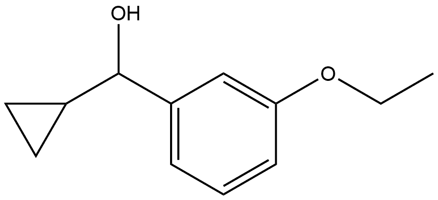 α-Cyclopropyl-3-ethoxybenzenemethanol Structure