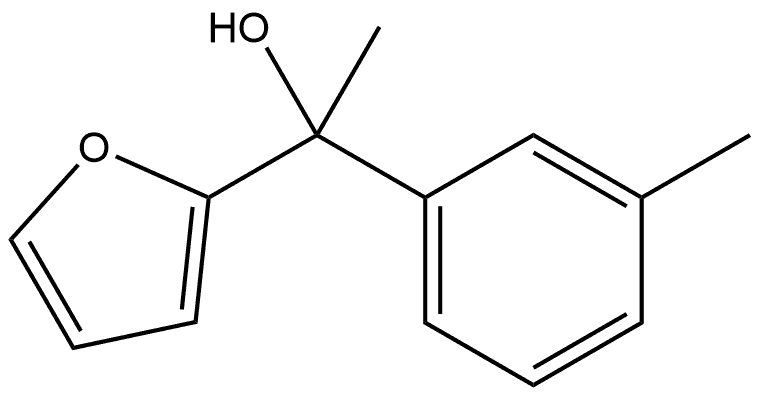 1-(furan-2-yl)-1-(m-tolyl)ethanol Structure