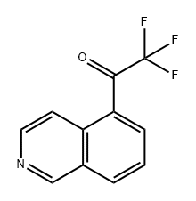 Ethanone, 2,2,2-trifluoro-1-(5-isoquinolinyl)- Structure